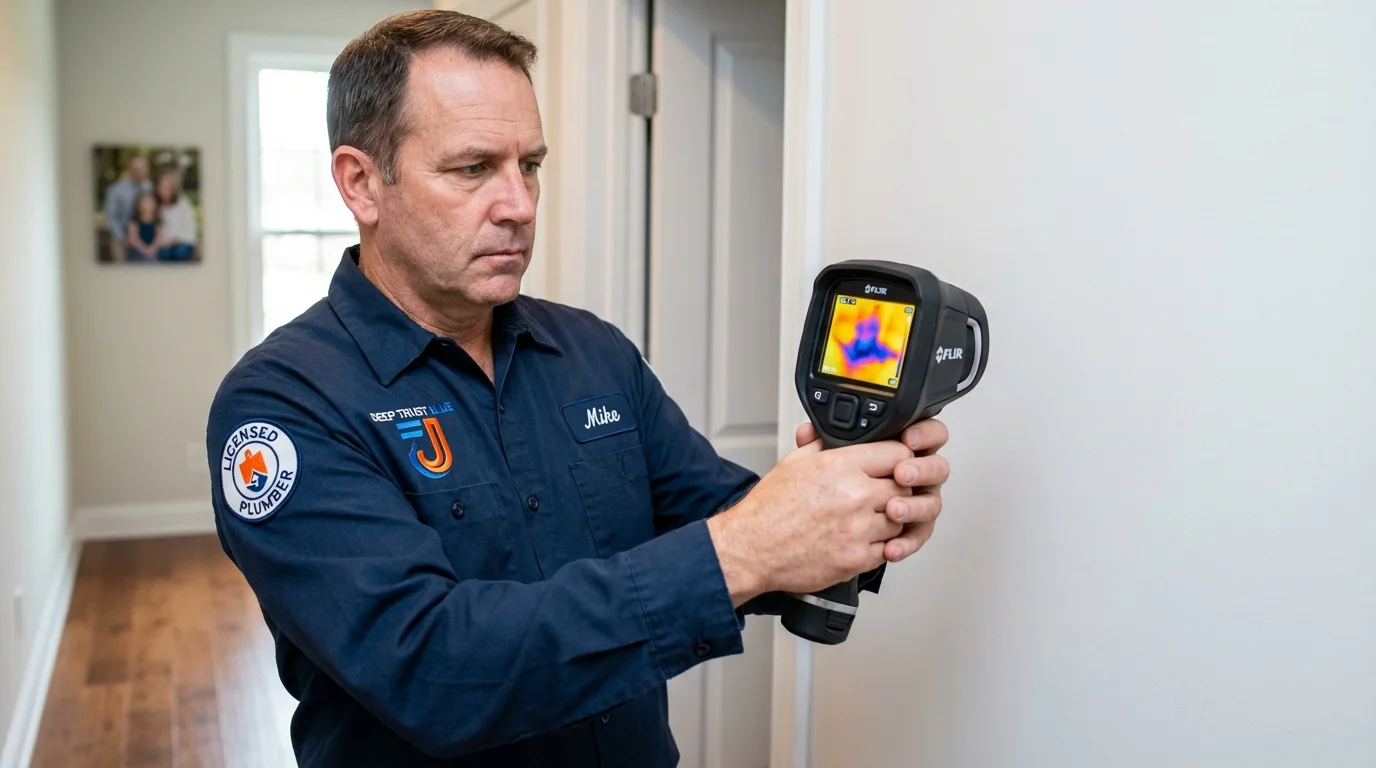 Thermal imaging leak detection by Johns Plumbing LLC in Muenster